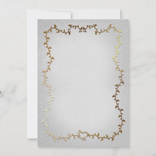 Elegant gouden koets wit verhalenboek Baby shower Kaart (Achterkant)