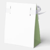 Elegant Gouden Kruis Waterverf Groene Krans Doop Bedankdoosjes (Achterkant)