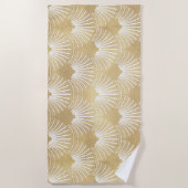 Elegant gouden kunst-decopatroon strandlaken (Voorkant)