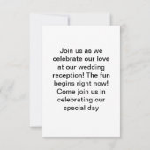 Elegant gouden kunstwerk van romantisch bruidspaar kaart (Achterkant)