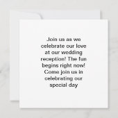 Elegant gouden kunstwerk van romantisch bruidspaar save the date (Achterkant)