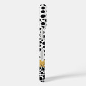 Elegant gouden Lijst met polka dot achtergrond Case-Mate iPhone Case (Achterkant / Rechts)