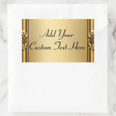 Elegant gouden Lijst op gouden Stickers (Tas)