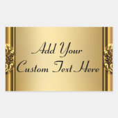Elegant gouden Lijst op gouden Stickers (Voorkant)