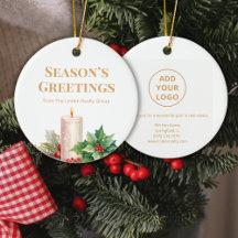 Elegant gouden logo vastgoedornament
