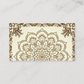 Elegant gouden lotusbloemyoga visitekaartje (Voorkant)