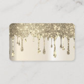 Elegant gouden lotusbloemyoga visitekaartje (Voorkant)