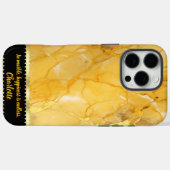 Elegant gouden marmer met ingewikkelde aderpatrone Case-Mate iPhone case (Achterkant (horizontaal))