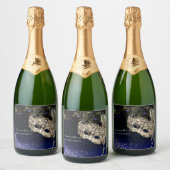 Elegant Gouden Maskerade Feest Fles Etiket (Flessen)