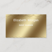 Elegant gouden modern visitekaartje (Voorkant)