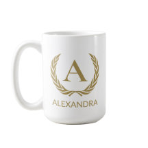 Elegant gouden monogram en naam