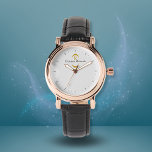 Elegant gouden monogram grijs modern horloge<br><div class="desc">Elegant grijs gouden monogram horloge. Het gouden ontwerp en monogram brengt een elegante touch aan het horloge. Personaliseer door uw initiaal en naam toe te voegen. Geweldig als een persoonlijk cadeau voor familie en vrienden.</div>