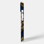 Elegant gouden monogram ontwerp Case-Mate iPhone case (Achterkant / Links)