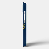 Elegant Gouden Monogramontwerp Case-Mate iPhone Case (Achterkant / Links)