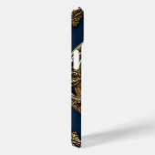 Elegant Gouden Monogramontwerp Case-Mate iPhone Case (Achterkant / Rechts)
