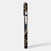 Elegant Gouden Monogramontwerp Case-Mate iPhone Case (Achterkant / Links)
