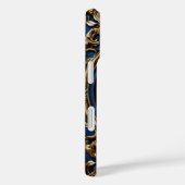 Elegant Gouden Monogramontwerp Case-Mate iPhone Case (Achterkant / Rechts)