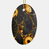 Elegant gouden nautilus ontwerp keramisch ornament (Links)