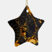 Elegant gouden nautilus ontwerp keramisch ornament (Rechts)