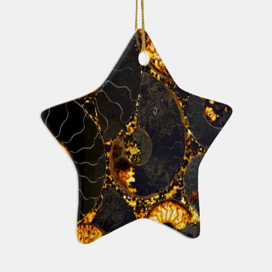 Elegant gouden nautilus ontwerp keramisch ornament (Rechts)