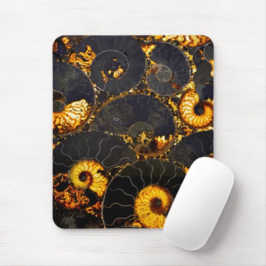 Elegant gouden nautilus ontwerp muismat (Met muis)