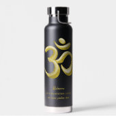 Elegant gouden OM symbool | Sanskriet Spiritueel Z Waterfles (Links)