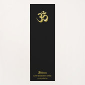 Elegant gouden OM symbool | Sanskriet Spiritueel Z Yogamat (Voorkant)