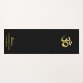 Elegant gouden OM symbool | Sanskriet Spiritueel Z Yogamat (Voorkant (horizontaal))