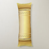 Elegant Gouden Ontwerp Lichaamskussen (Achterkant (Verticaal))