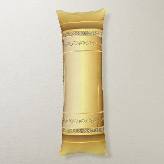 Elegant Gouden Ontwerp Lichaamskussen (Achterkant (Verticaal))