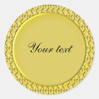 Elegant Gouden Ontwerp Ronde Sticker