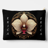 Elegant Gouden Orchidee Ontwerp Etui (Achterkant)