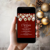 Elegant gouden Ornamenten kerstfeest Kaart