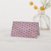 Elegant gouden Paarse Art Deco bruiloft Plaatskaartje (Achterkant)