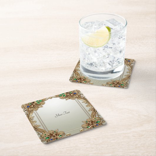 Elegant gouden  papier Onderzetter (Insitu)
