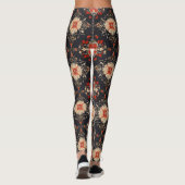 Elegant gouden Perzisch patroon Leggings (Achterkant)