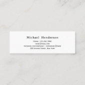 Elegant gouden pet zwart afstuderen naam insert ka contactkaartje (Achterkant)