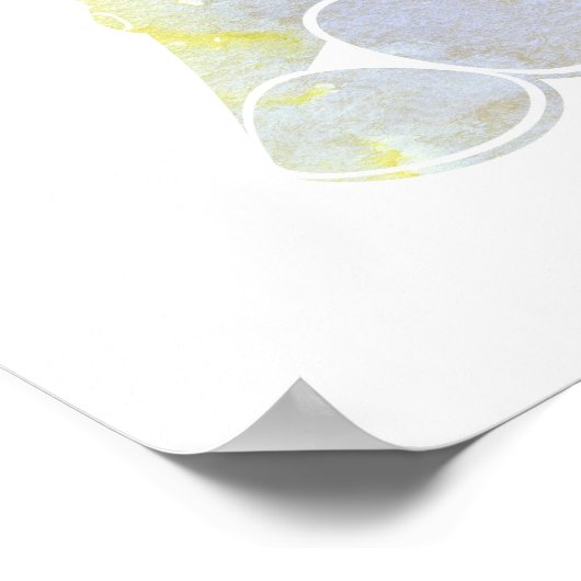 Elegant gouden prinses poster (Hoek)