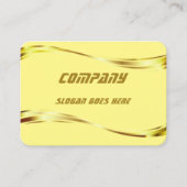 Elegant gouden professioneel visitekaartje (Voorkant)