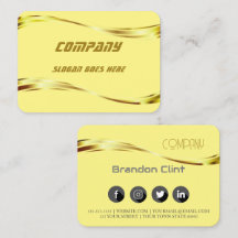 Elegant gouden professioneel visitekaartje