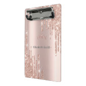 Elegant gouden roos glitter, klembord (Angled2)