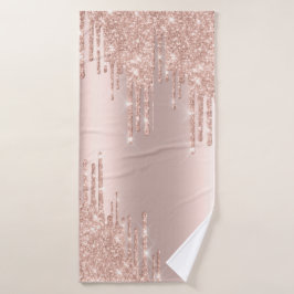 Elegant gouden roos glitter, koninklijk bad handdoek