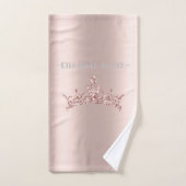 Elegant gouden roos glitter, koninklijk bad handdoek (Handdoek)