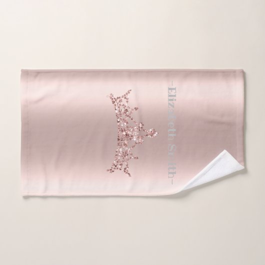 Elegant gouden roos glitter, koninklijk bad handdoek (Handdoek)