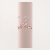 Elegant gouden roos glitter, koninklijk yogamat (Achterkant)