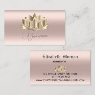 Elegant gouden roos mandala gold visitekaartje