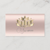 Elegant gouden roos mandala gold visitekaartje (Voorkant)