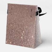 Elegant gouden roos prettige feestdagen bedankdoosjes (Achterkant)