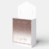 Elegant gouden roos prettige feestdagen bedankdoosjes (Geopend)