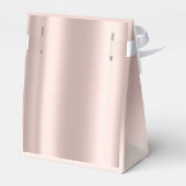 Elegant gouden roos prettige feestdagen bedankdoosjes (Achterkant)